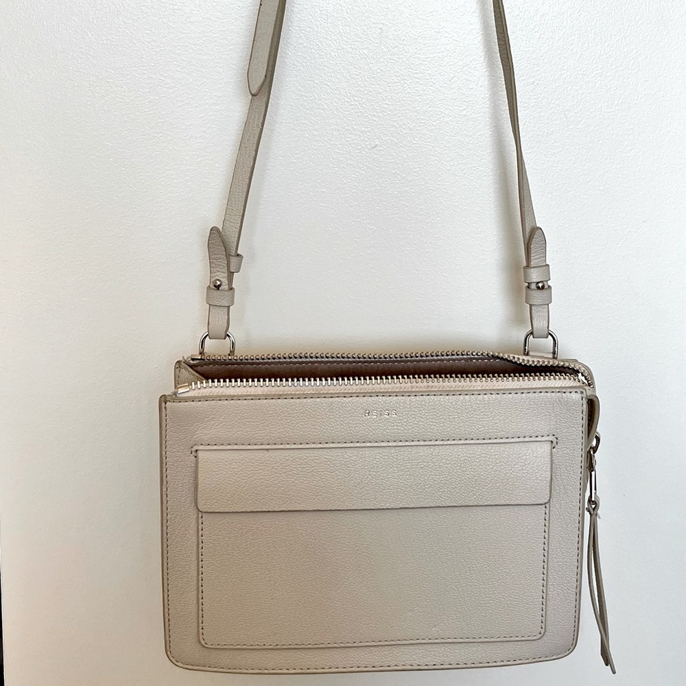 Reiss London Cream Crossbody bag